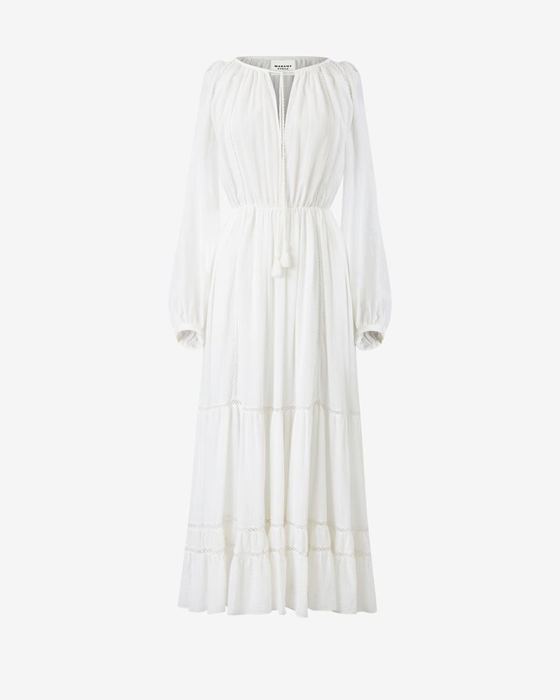 LATIFA COTTON AND LINEN DRESS - 1