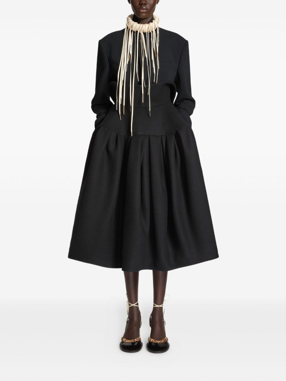 wool cloth skirt - 2