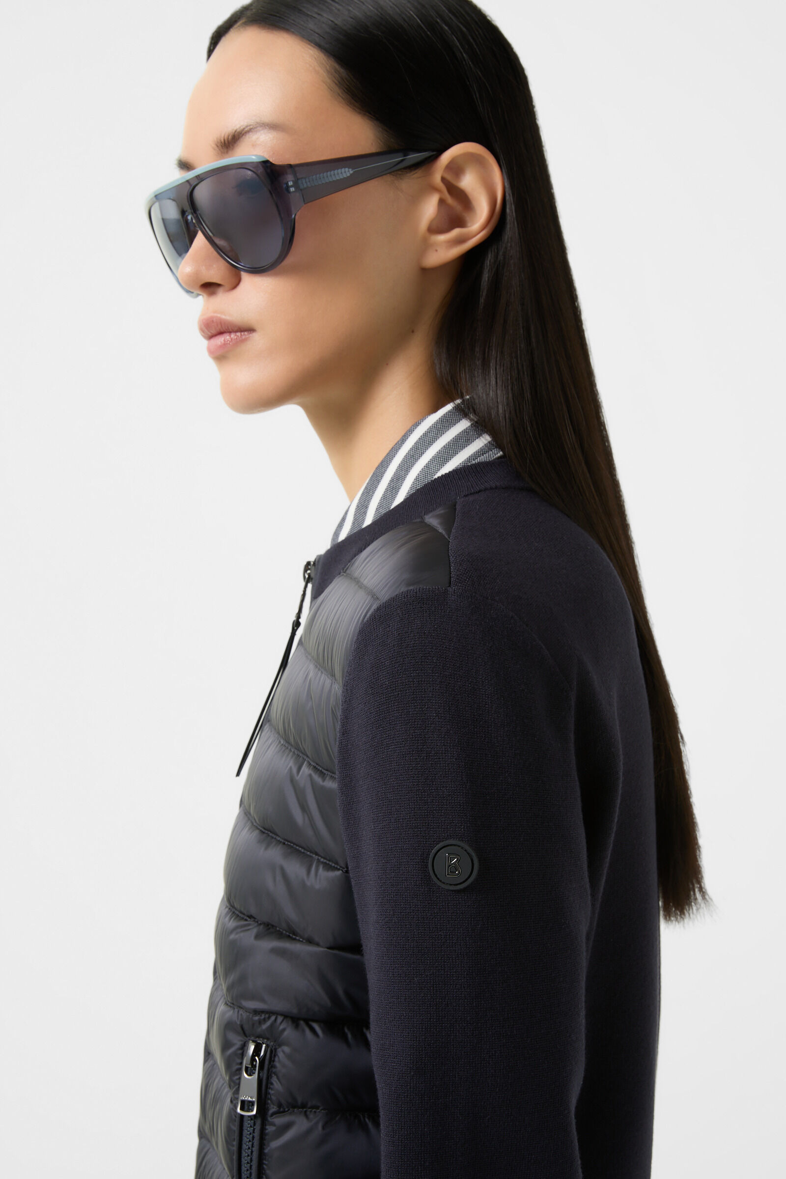 Zilly Hybrid knit jacket in Navy blue - 6