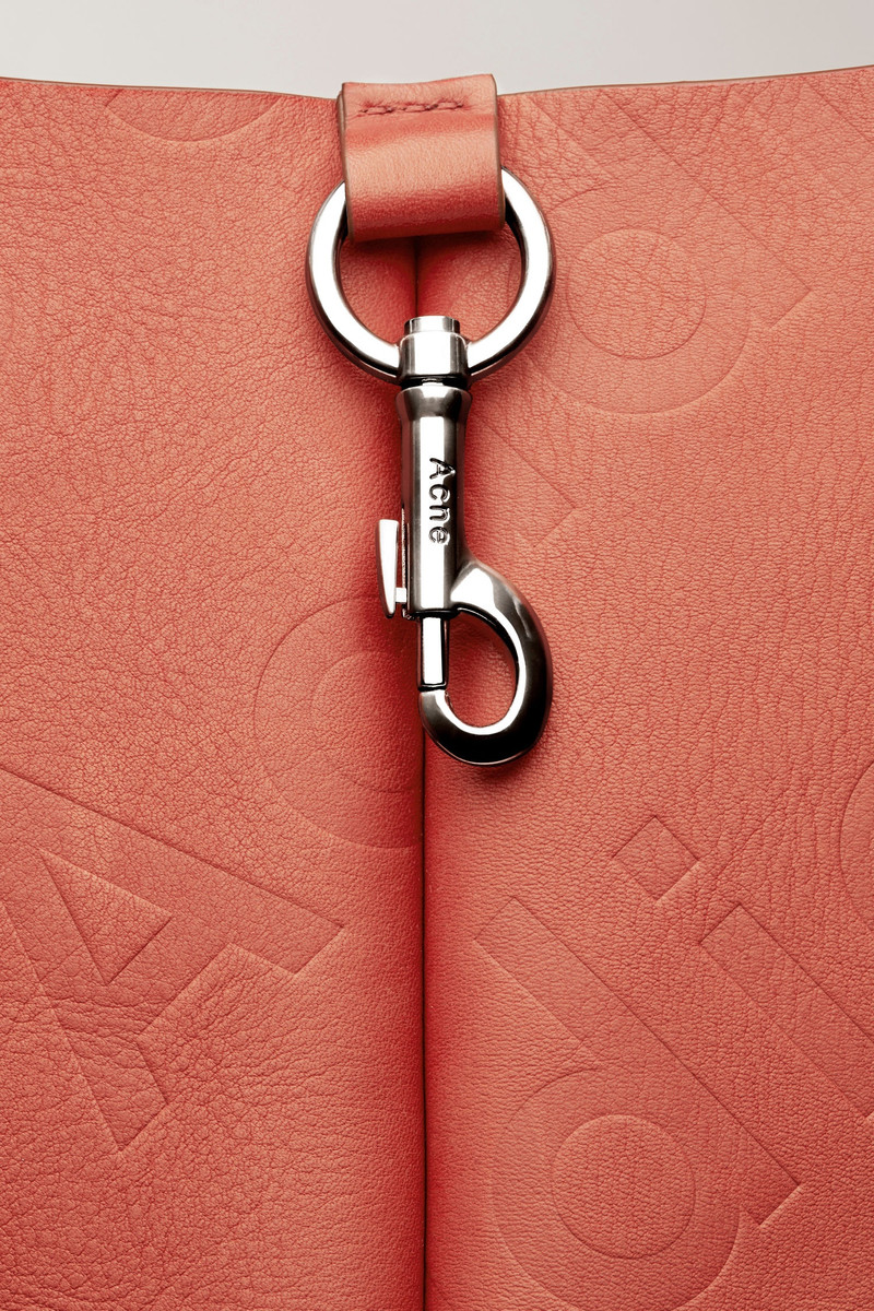 Suede tote bag rust orange 5