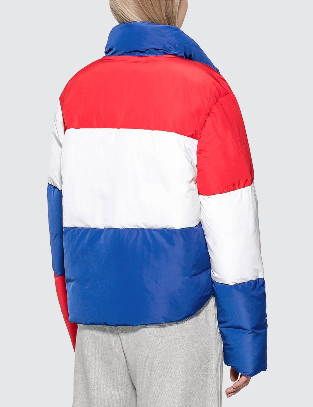 Color Block Puff Down Jacket - 3