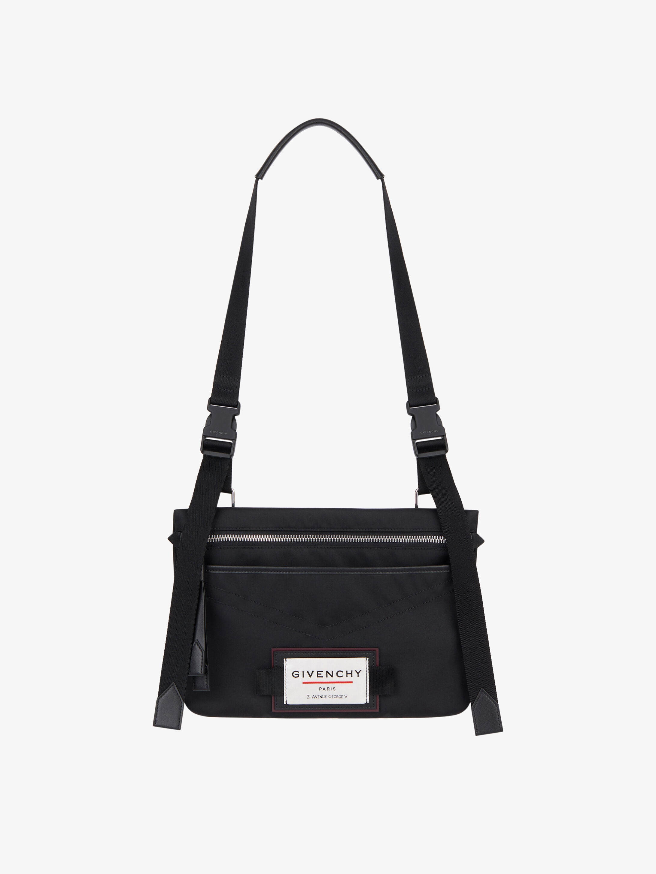 GIVENCHY Downtown flat crossbody bag in nylon - 4