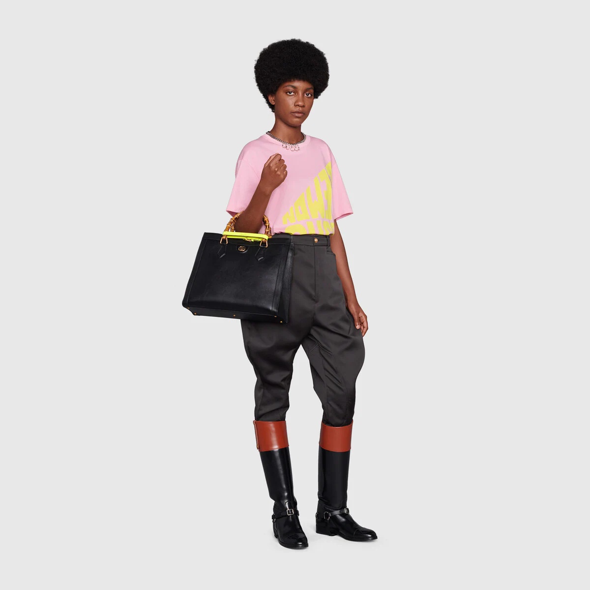 'Lemon Gucci' print cotton T-shirt - 2