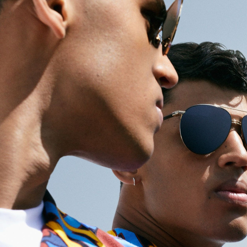 Top Bar Detail Pilot Sunglasses 6