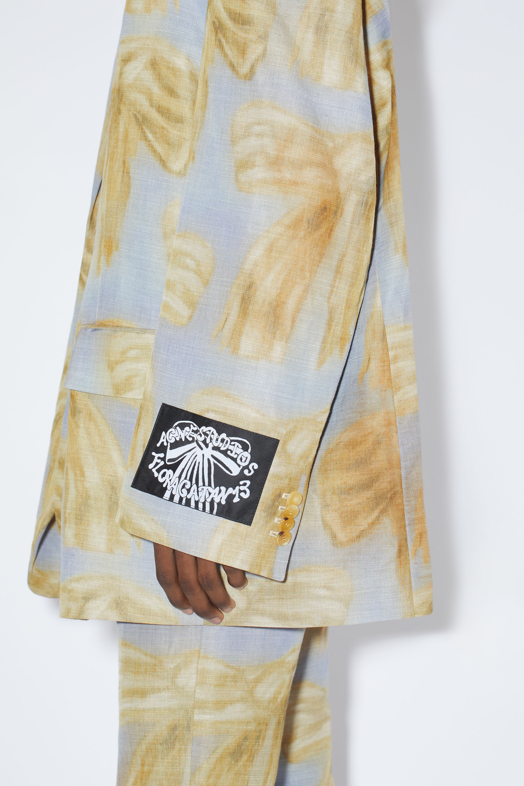 Printed jacket - Light blue/beige - 5