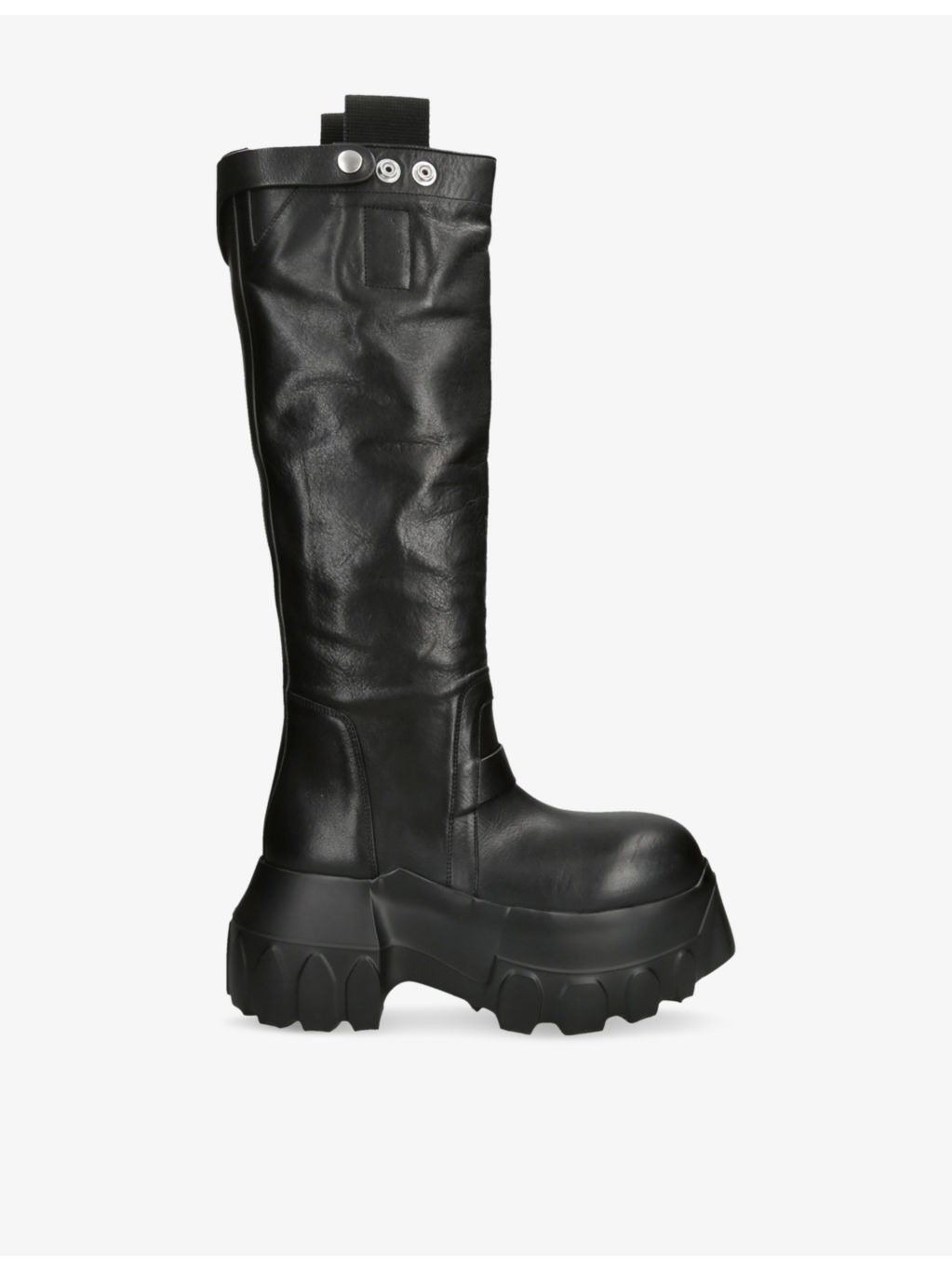 Mega Tractor Pull-On Leather Boots - 1