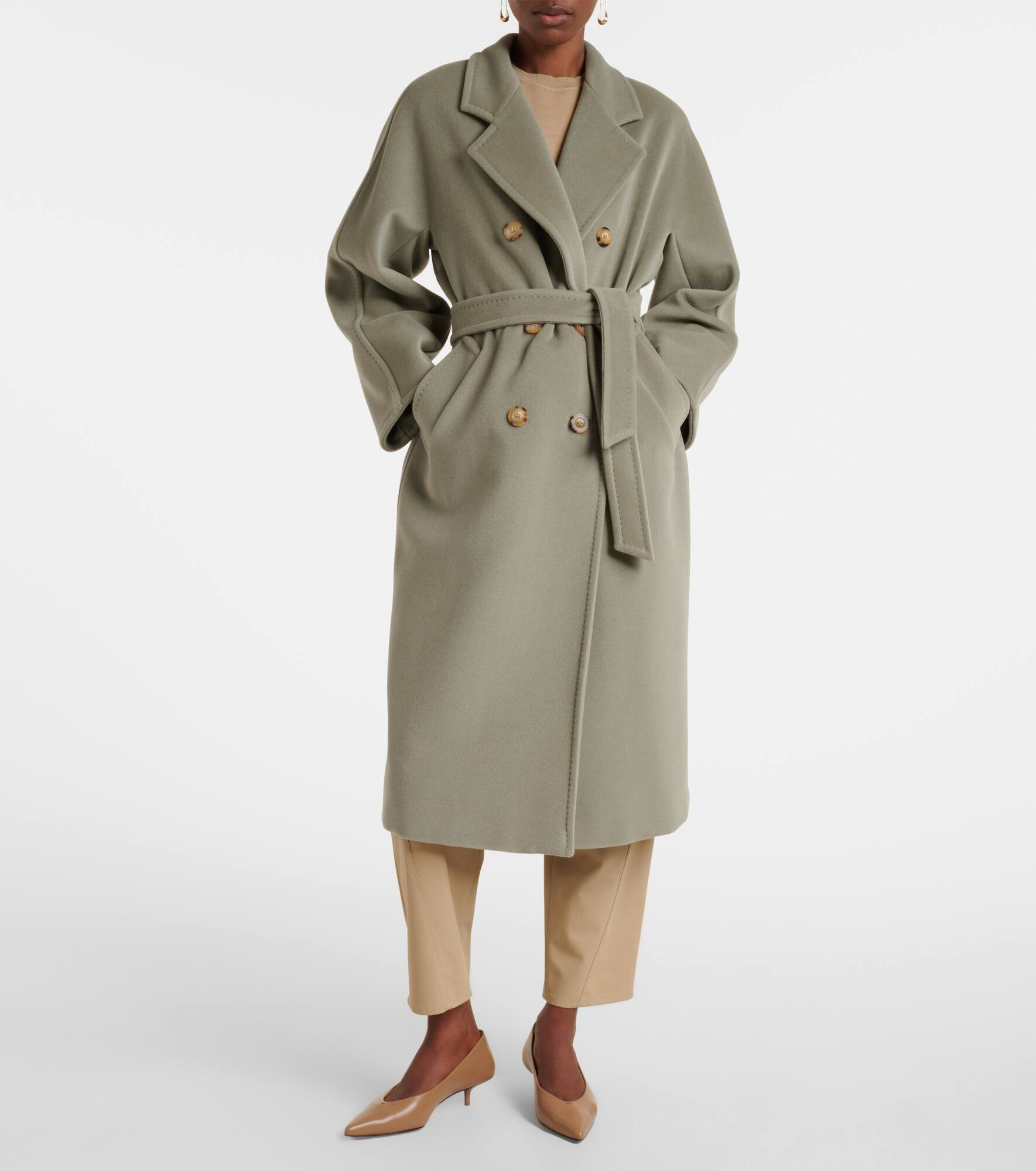 Madame belted wool and cashmere coat - 7