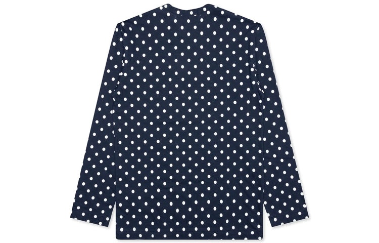 COMME des GARCONS PLAY Polka dots Printing Long Sleeves Tee 'Blue' AZ-T166-051-2 - 2