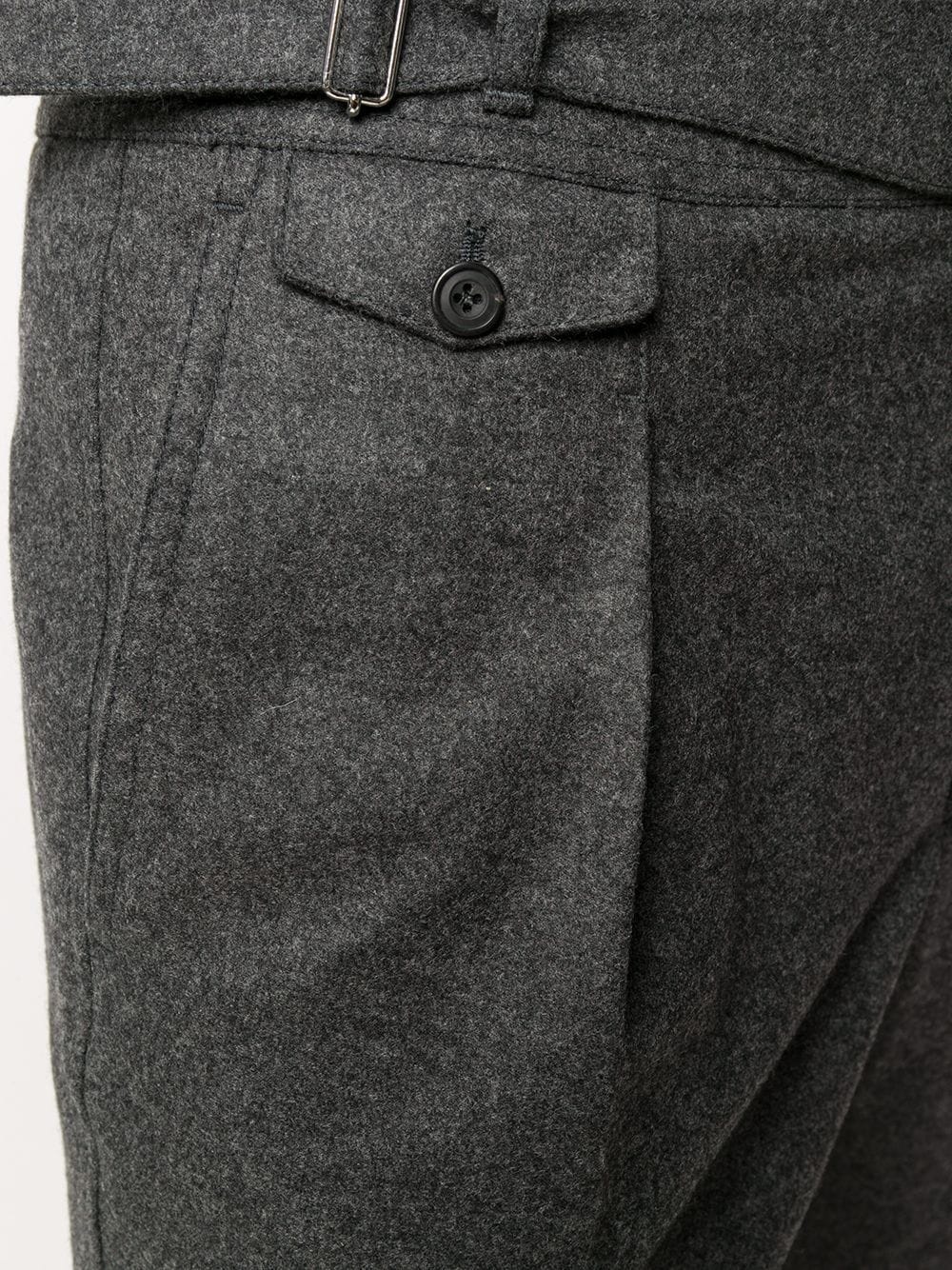 straight-leg wool trousers - 5