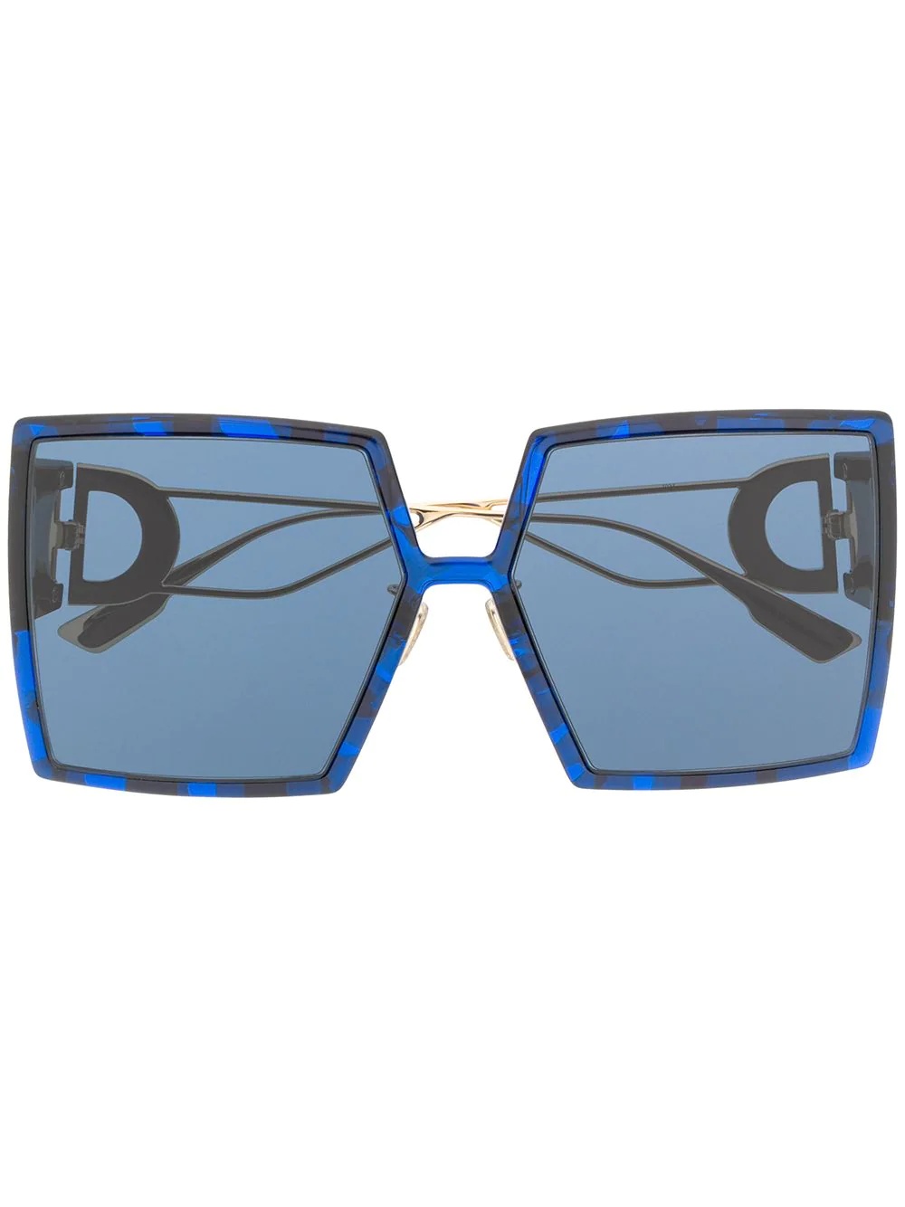 square-frame oversized sunglasses - 1