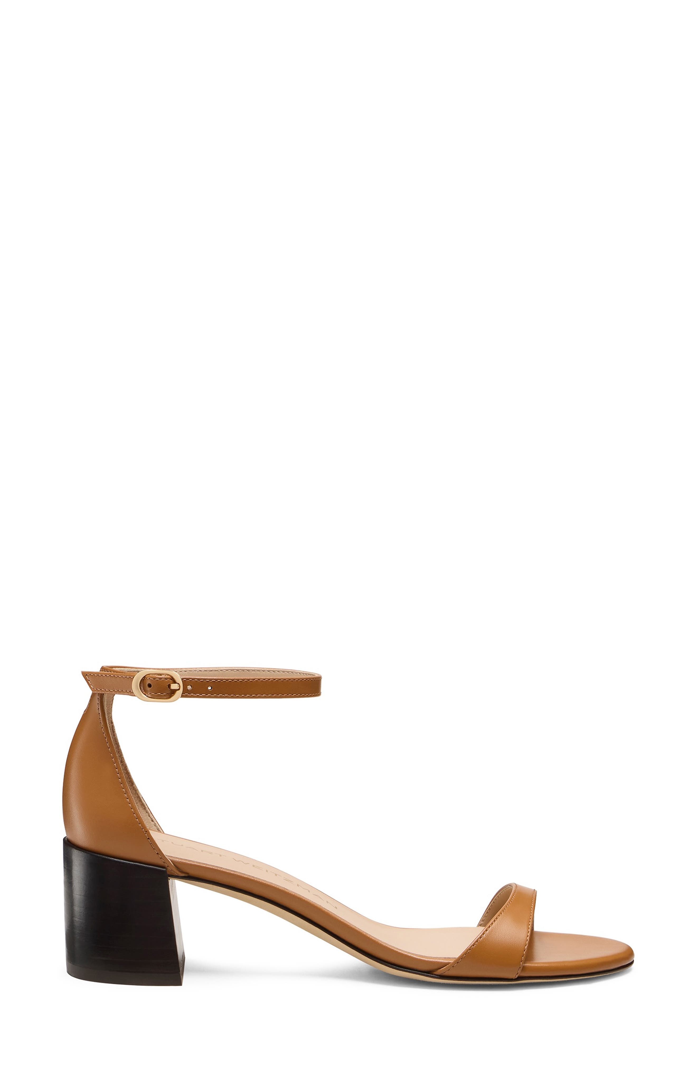 Stuart Weitzman Nudist Block Heel Sandal in Macchiato/Dark Brown at Nordstrom - 3