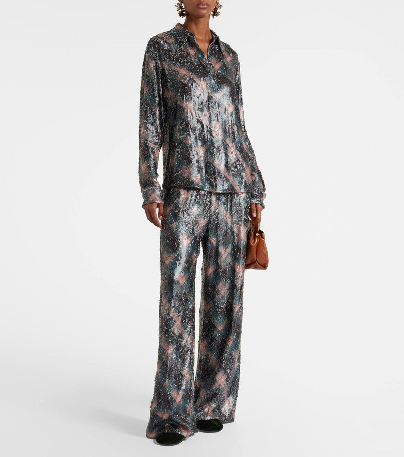 Dries Van Noten 95 velvet wedges outlook