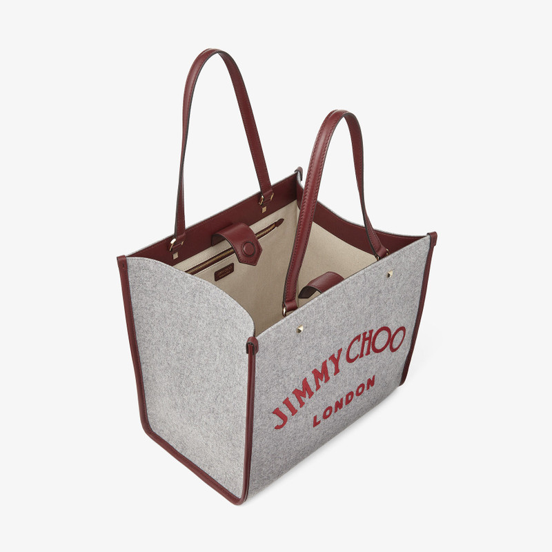 Varenne Tote Bag
Felt Jimmy Choo London Embroidery Logo Tote Bag 3