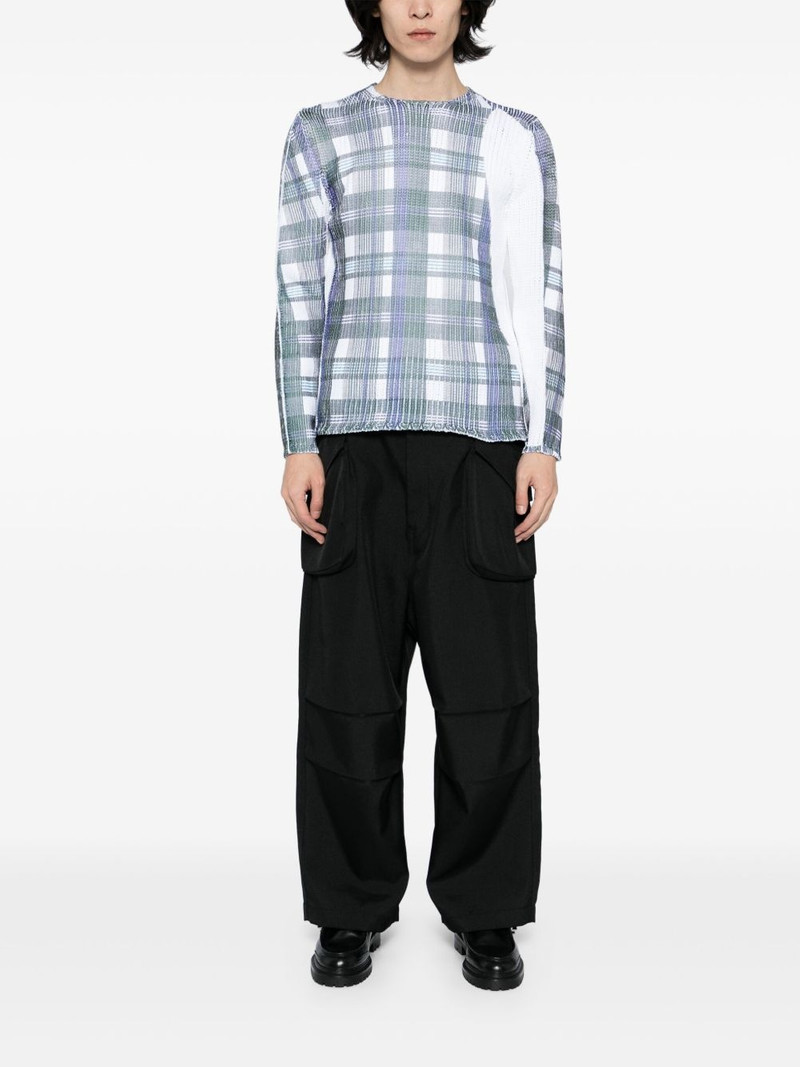 Comme des Garçons SHIRT tartan check-print jumper outlook