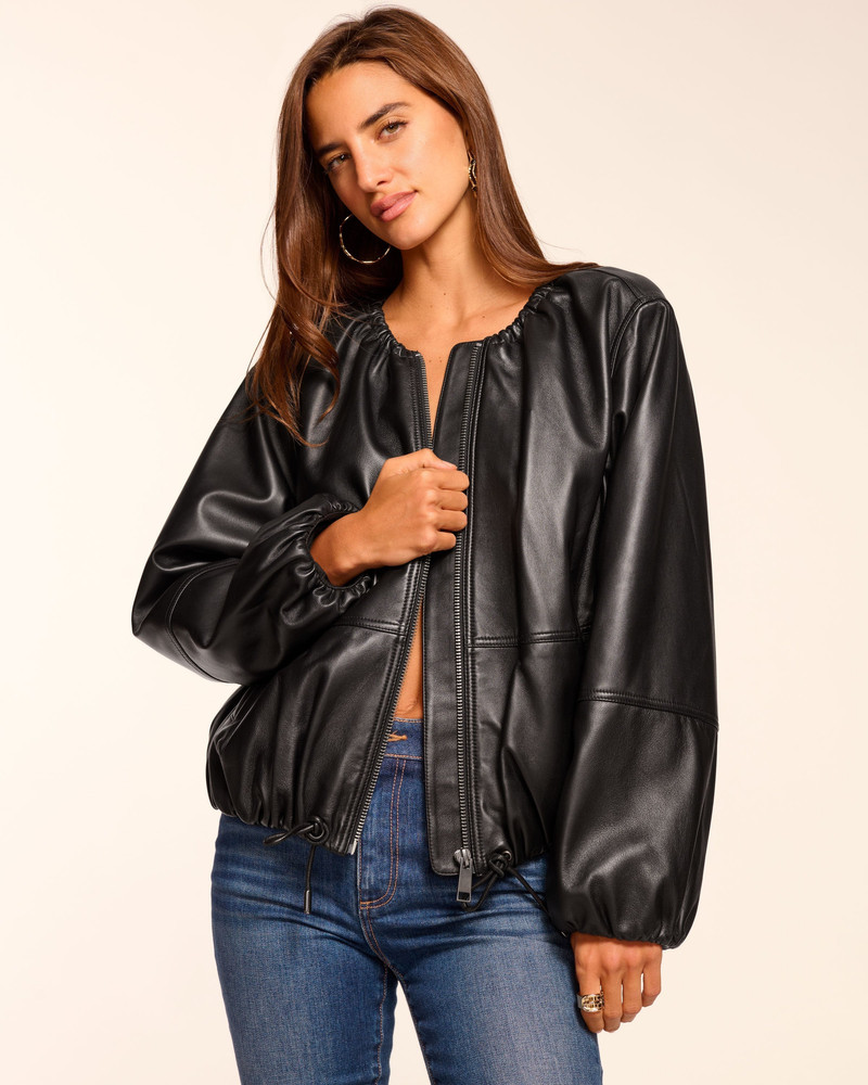 RAMY BROOK Priscilla Leather Bomber Jacket outlook