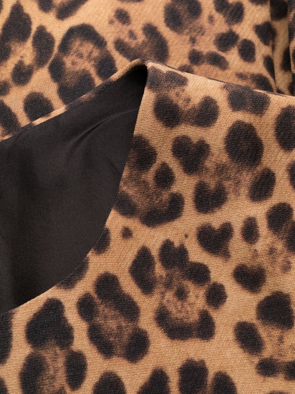 leopard print minidress - 6