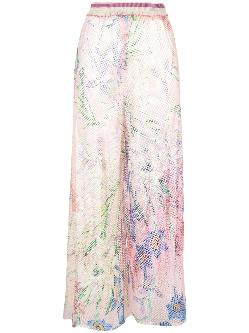 Iris mesh-panel trousers - 1