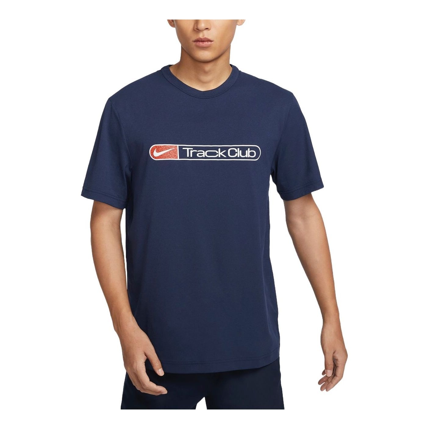 Nike Hyverse Track Club Dri-FIT T-Shirt Asia Sizing 'Navy' FZ0291-410 - 1