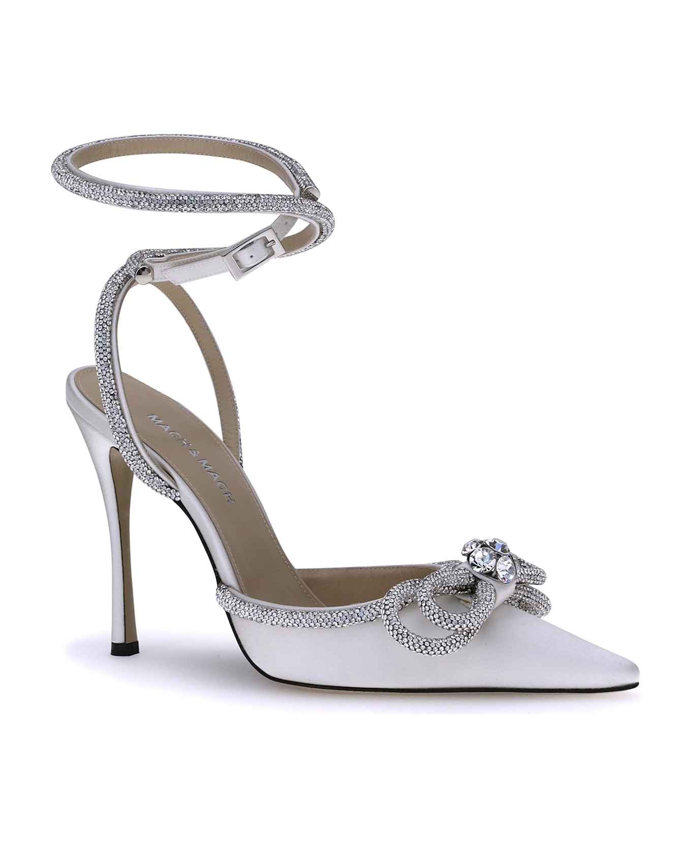 Silk Pumps With Double Bow - 2