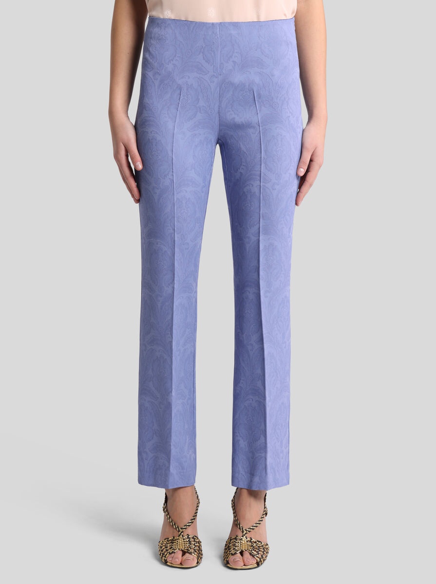 CADY JACQUARD TROUSERS - 2
