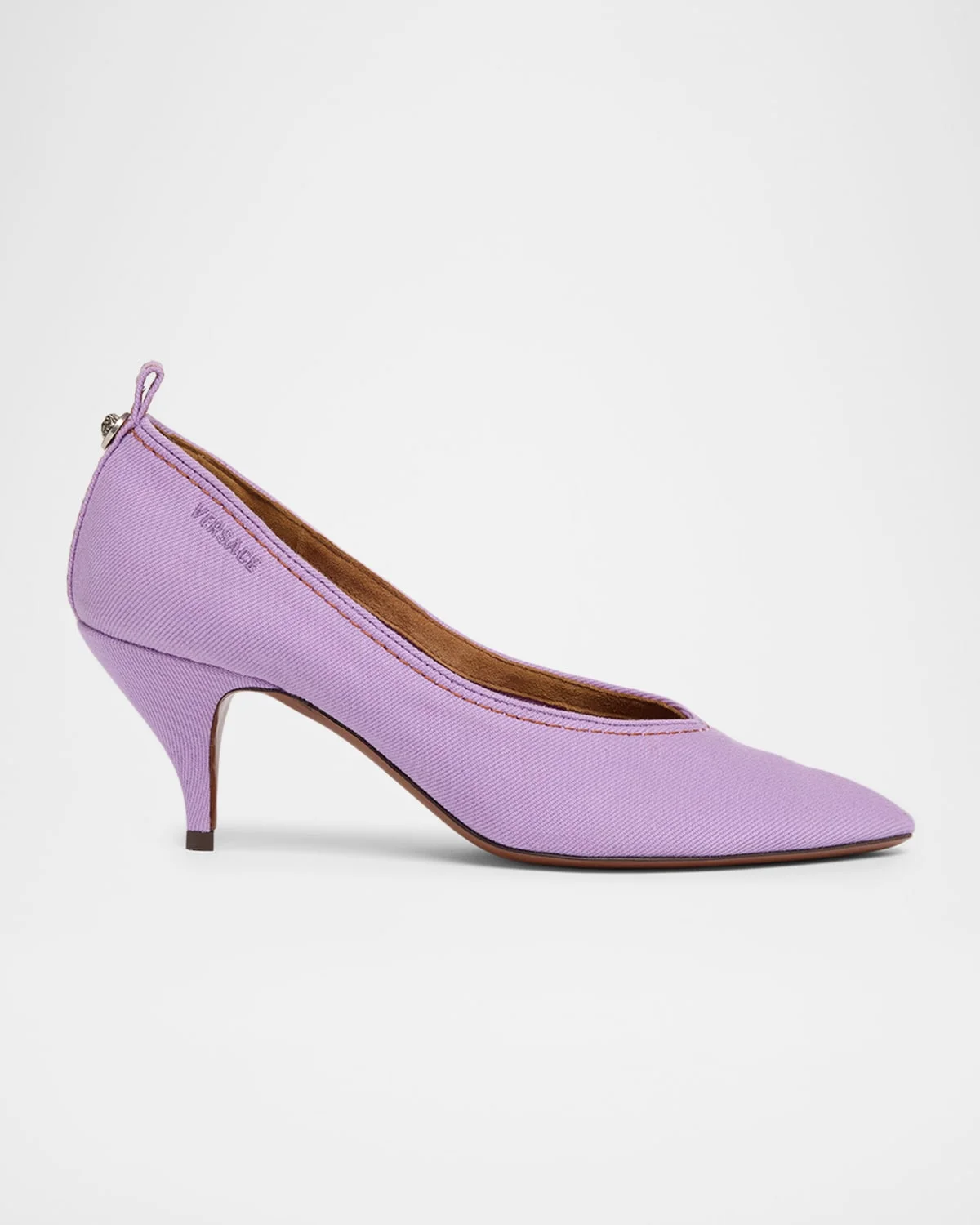 65mm Canvas Pointed-Toe Pumps - 1