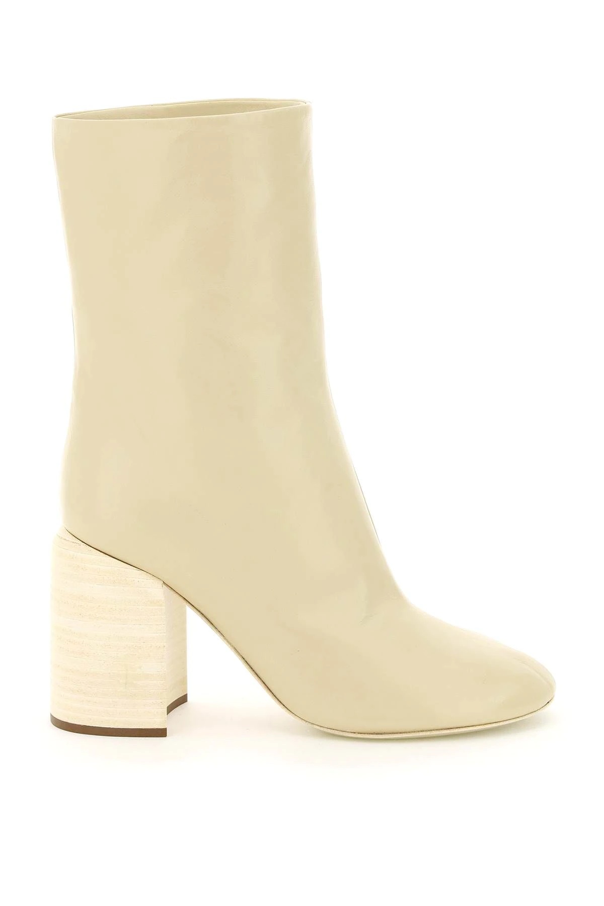 MID-CALF BOOTS WITH WOOD HEEL - 1