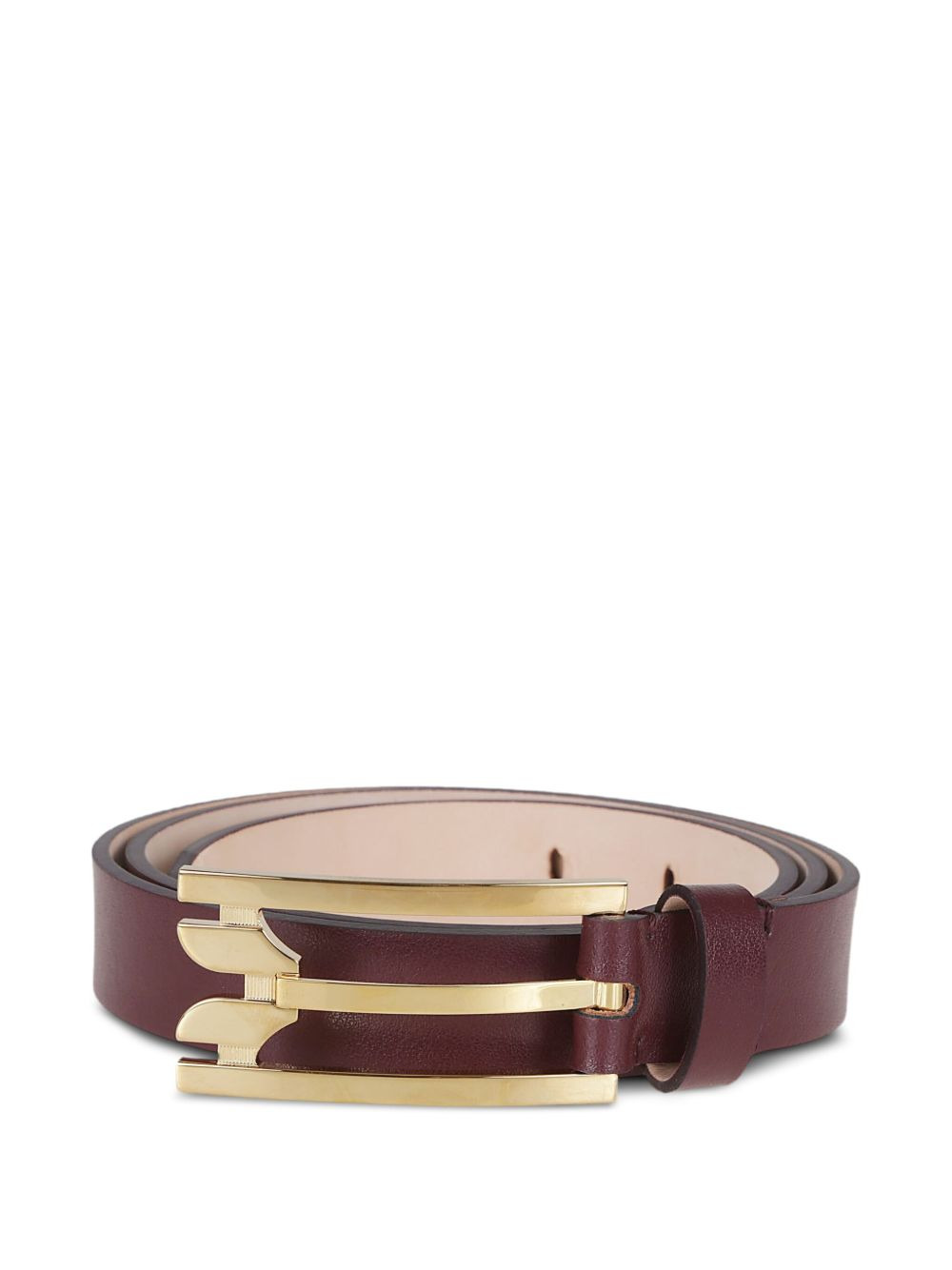 leather buckle belt - 2