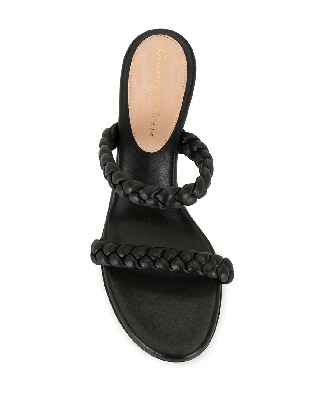 braided strap slip-on sandals - 4