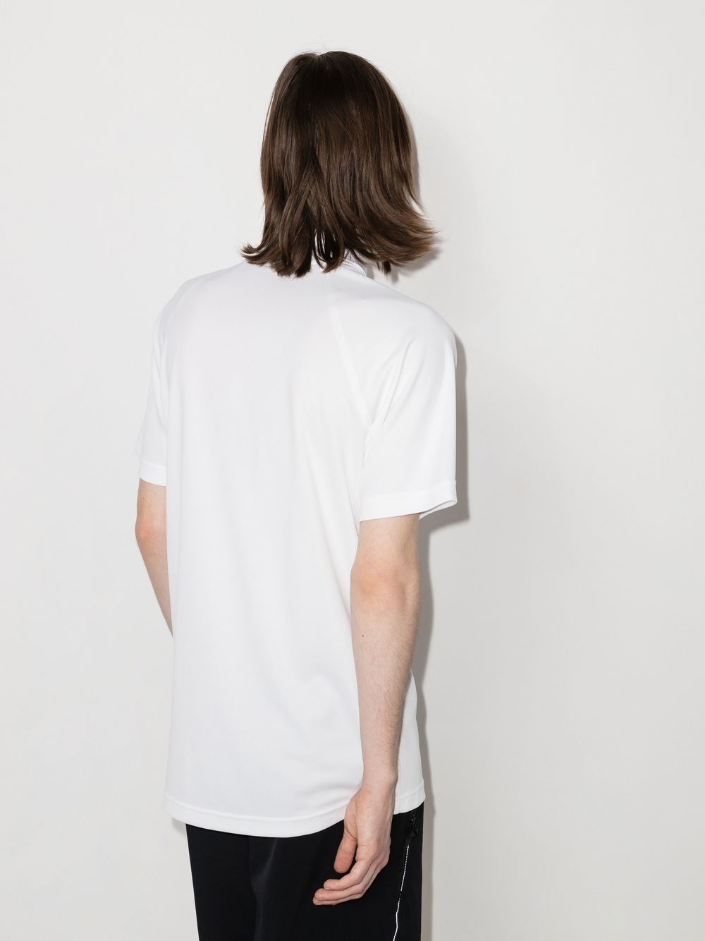 logo-patch short-sleeved polo shirt - 3