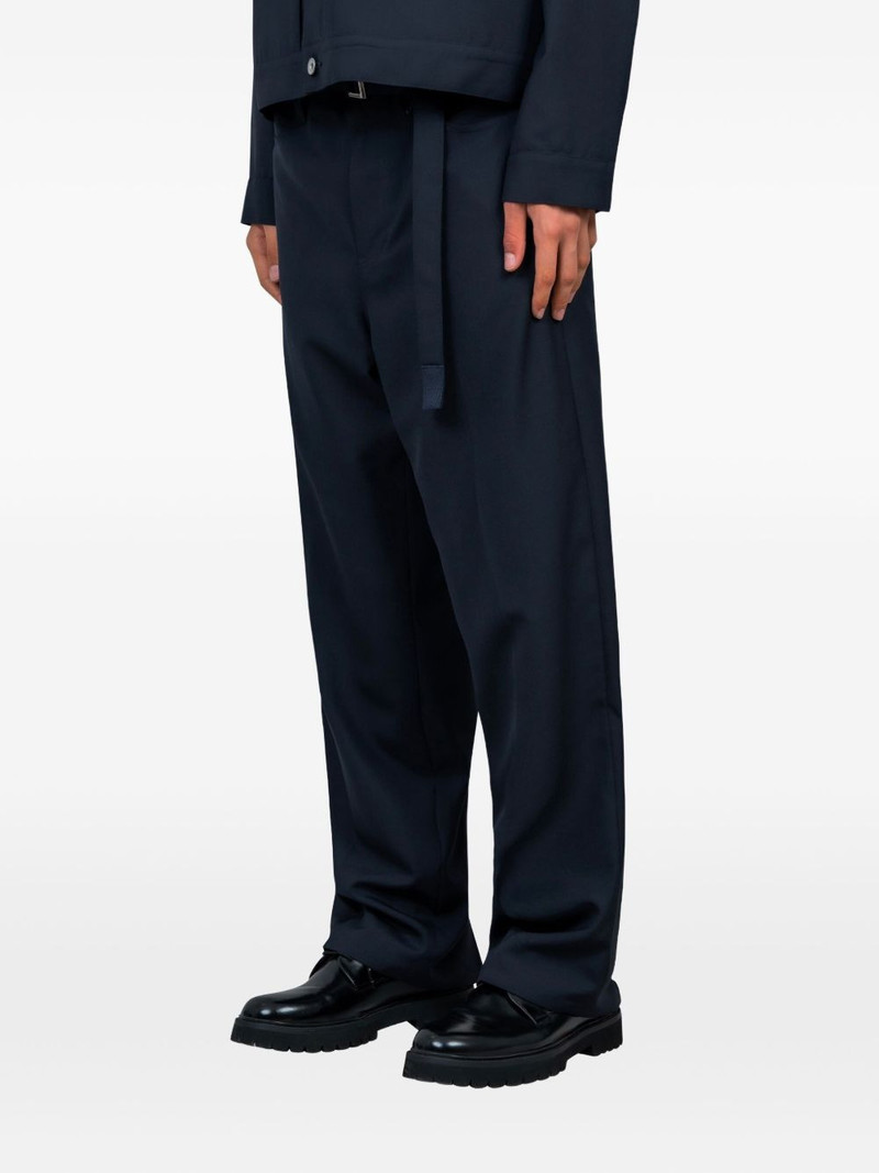 sacai pleated belted trousers outlook