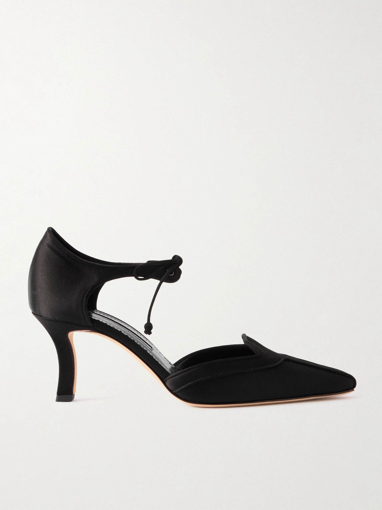 Orata 70 satin pumps Black - 1
