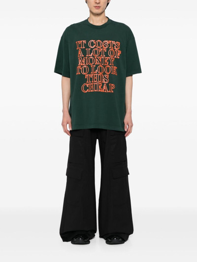 VETEMENTS slogan-print cotton T-shirt outlook
