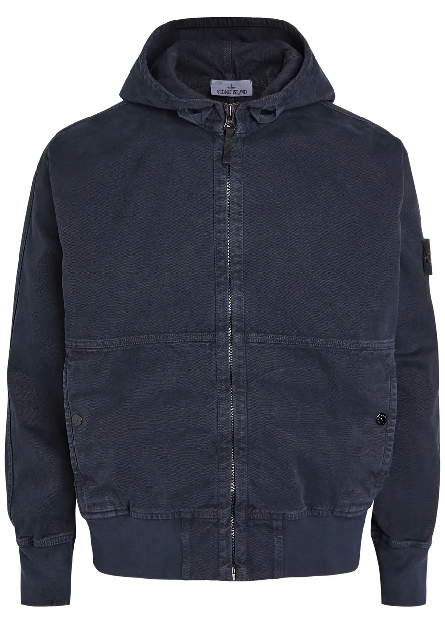 Stone Island Hooded Canvas Jacket - 1