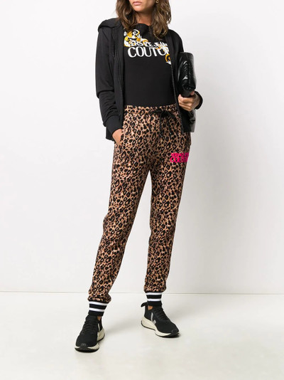 VERSACE JEANS COUTURE leopard print track trousers outlook