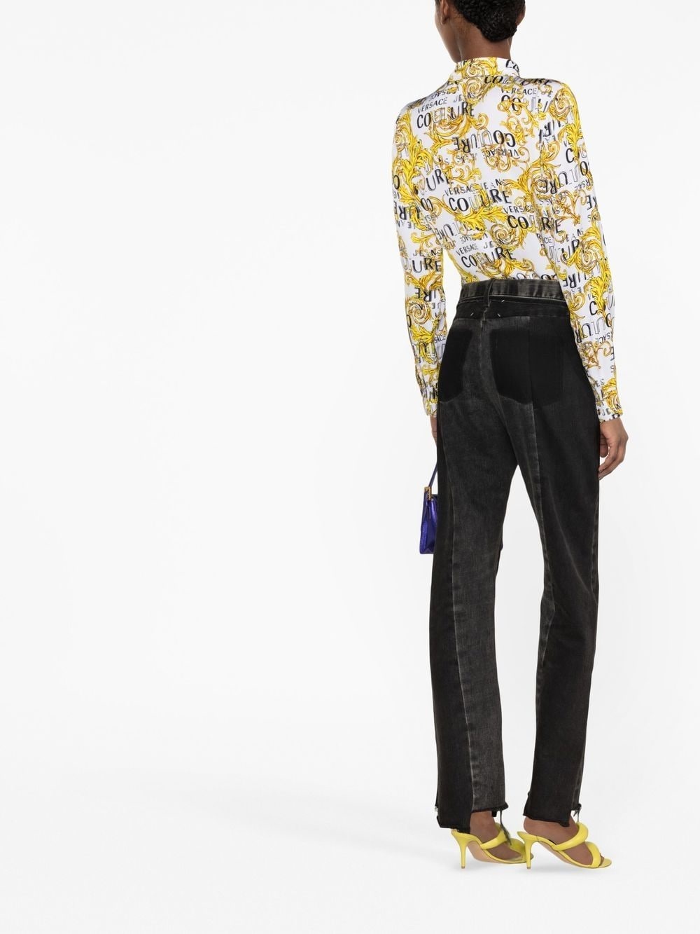 logo print buttoned shirt - 3