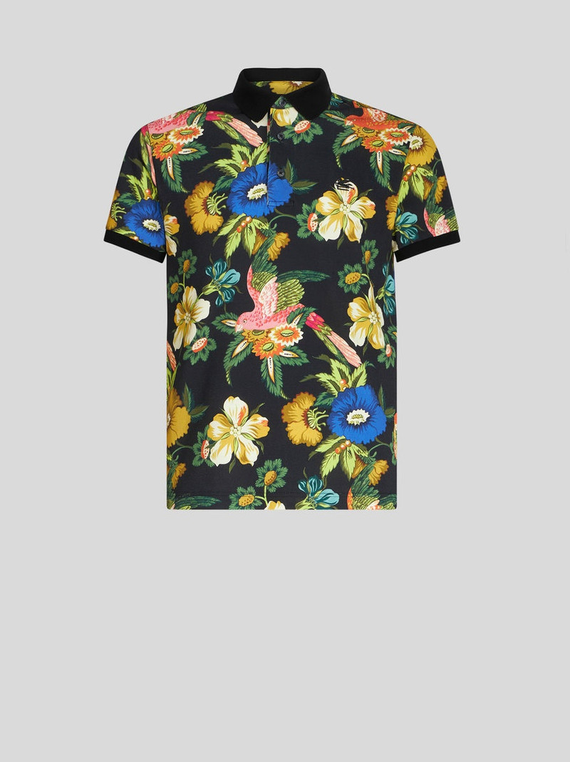 POLO SHIRT WITH FLORAL PRINT 1