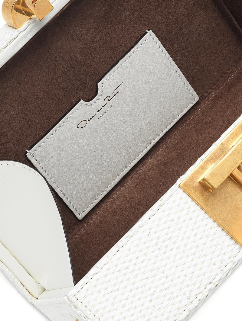 WOVEN RAFFIA ALIBI MINAUDIERE 4