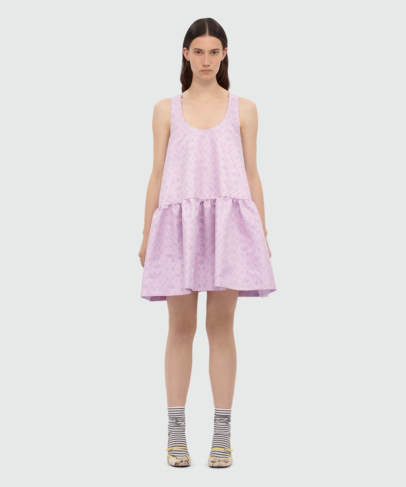 MSGM Mini jacquard dress with python print. outlook