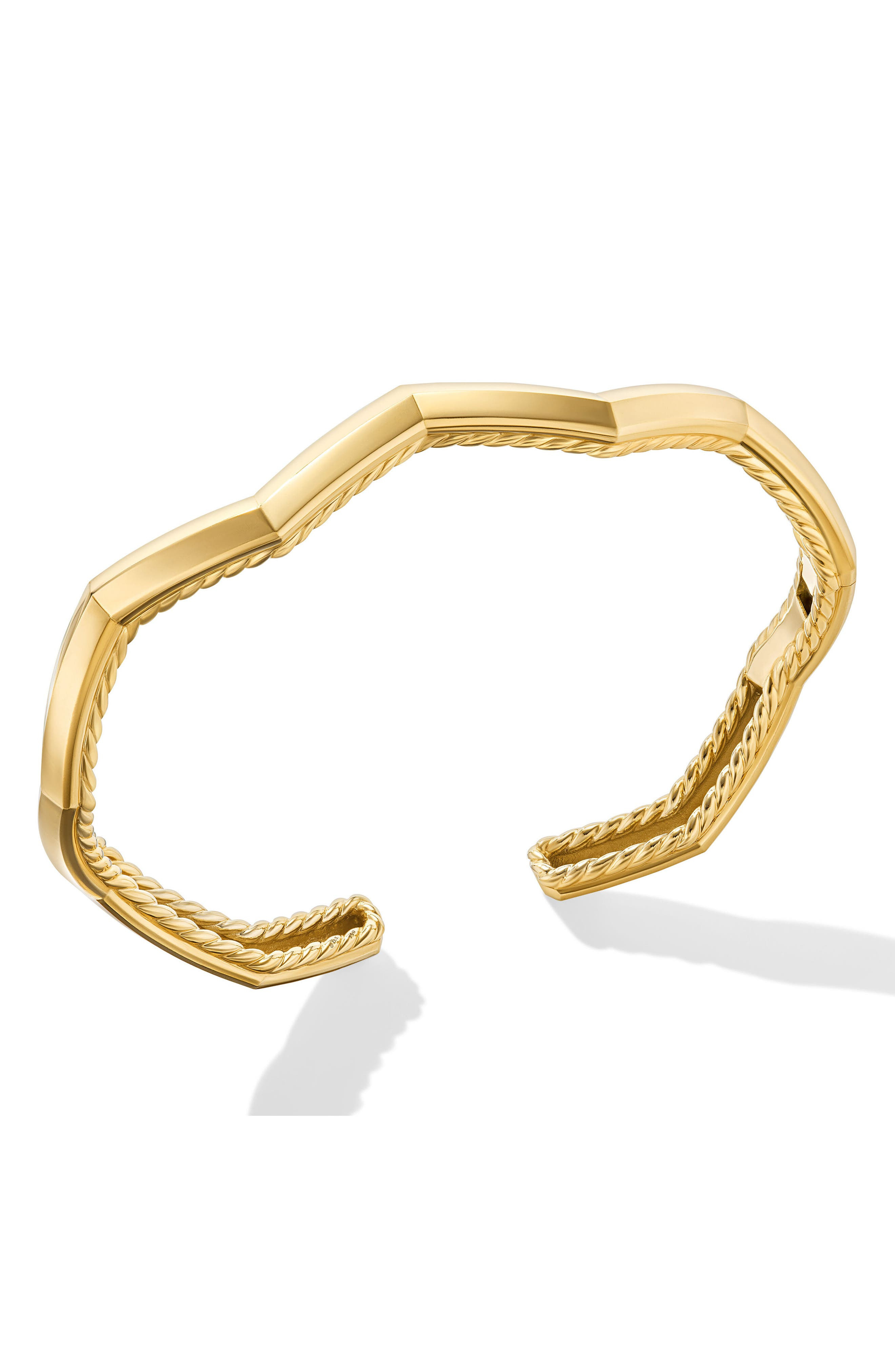 David Yurman Stax Zig Zag Hinge Cuff Bracelet in 18K Yellow Gold at Nordstrom - 2
