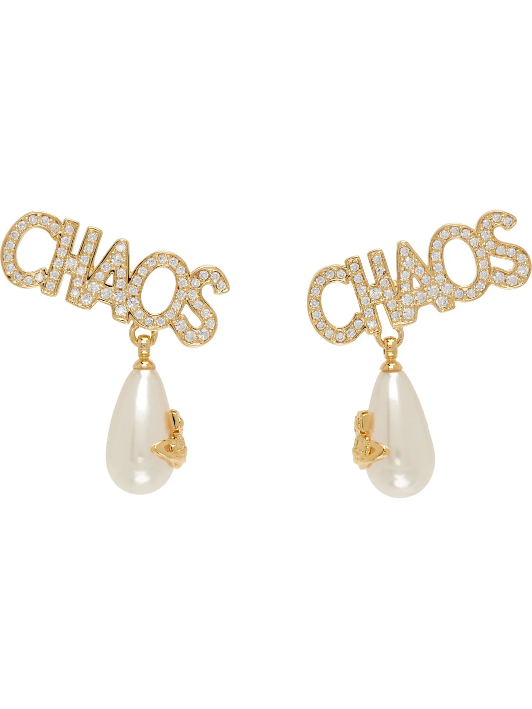 Chaos Faux-Pearl Earrings - 1