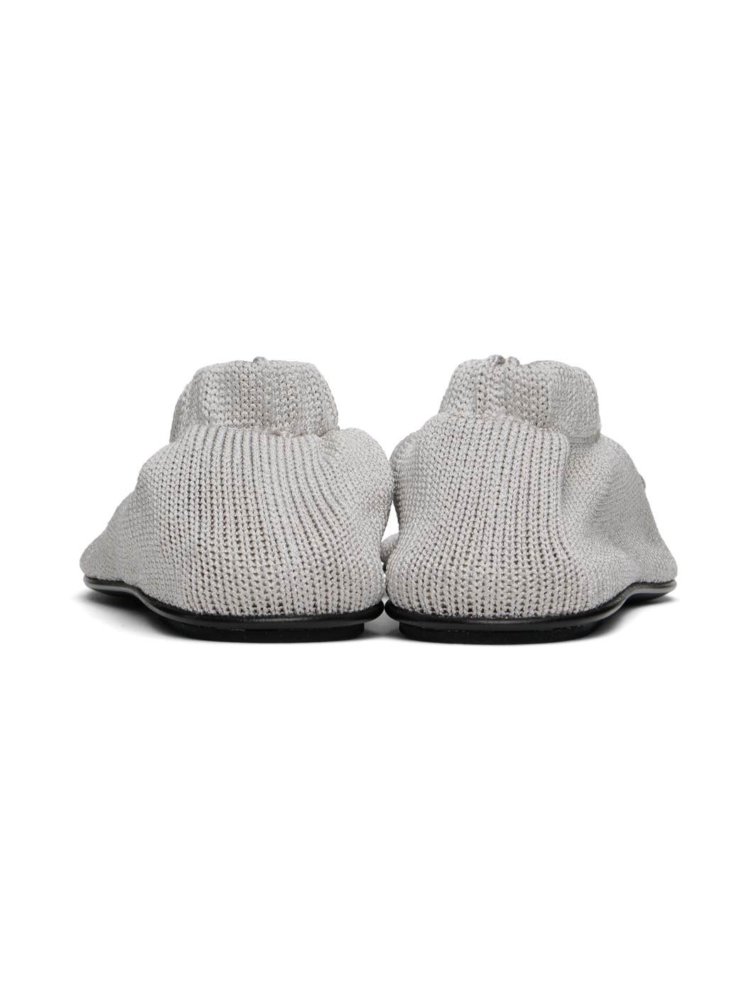 Gray 'The Knitted' Ballerina Flats - 2