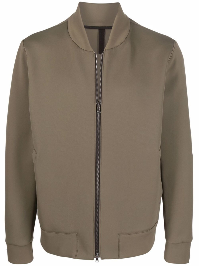 two-pocket zip-up bomber jacket 1