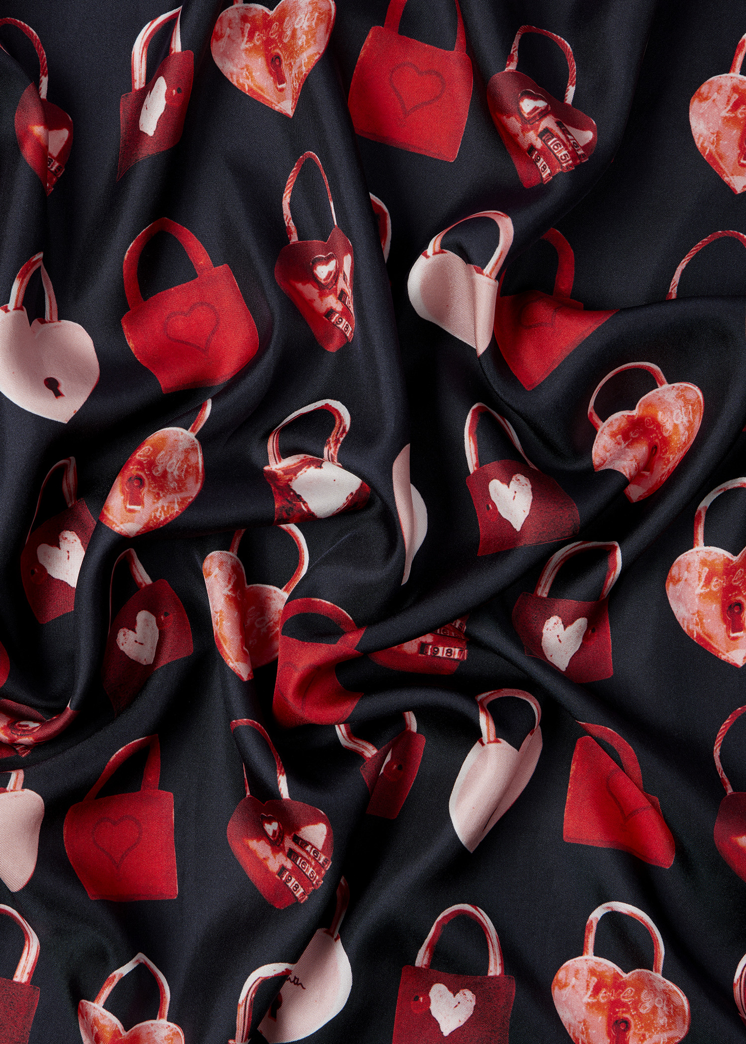 Women's 'Heart Locket' Silk Scarf - 4