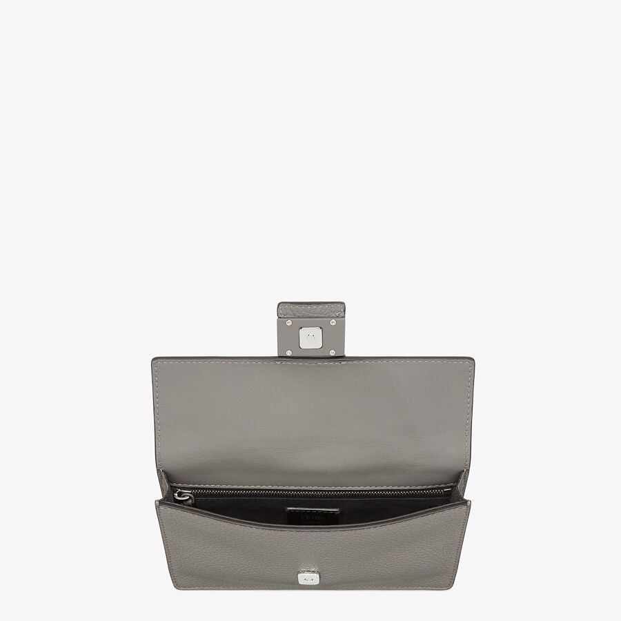 Gray leather bag - 4