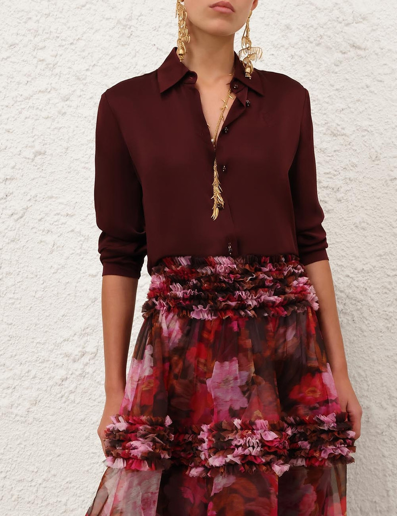 Zimmermann LUNA SATIN SHIRT outlook