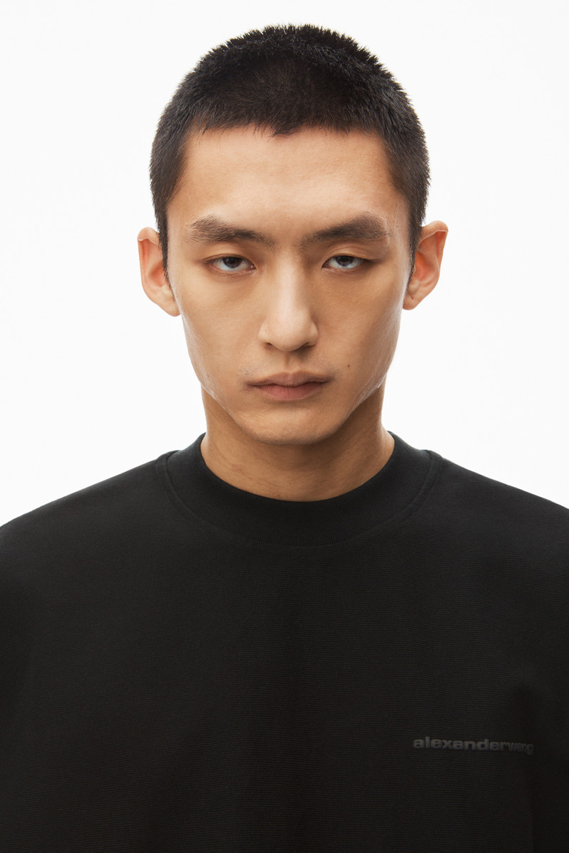 puffed logo muscle tank top in cotton 5