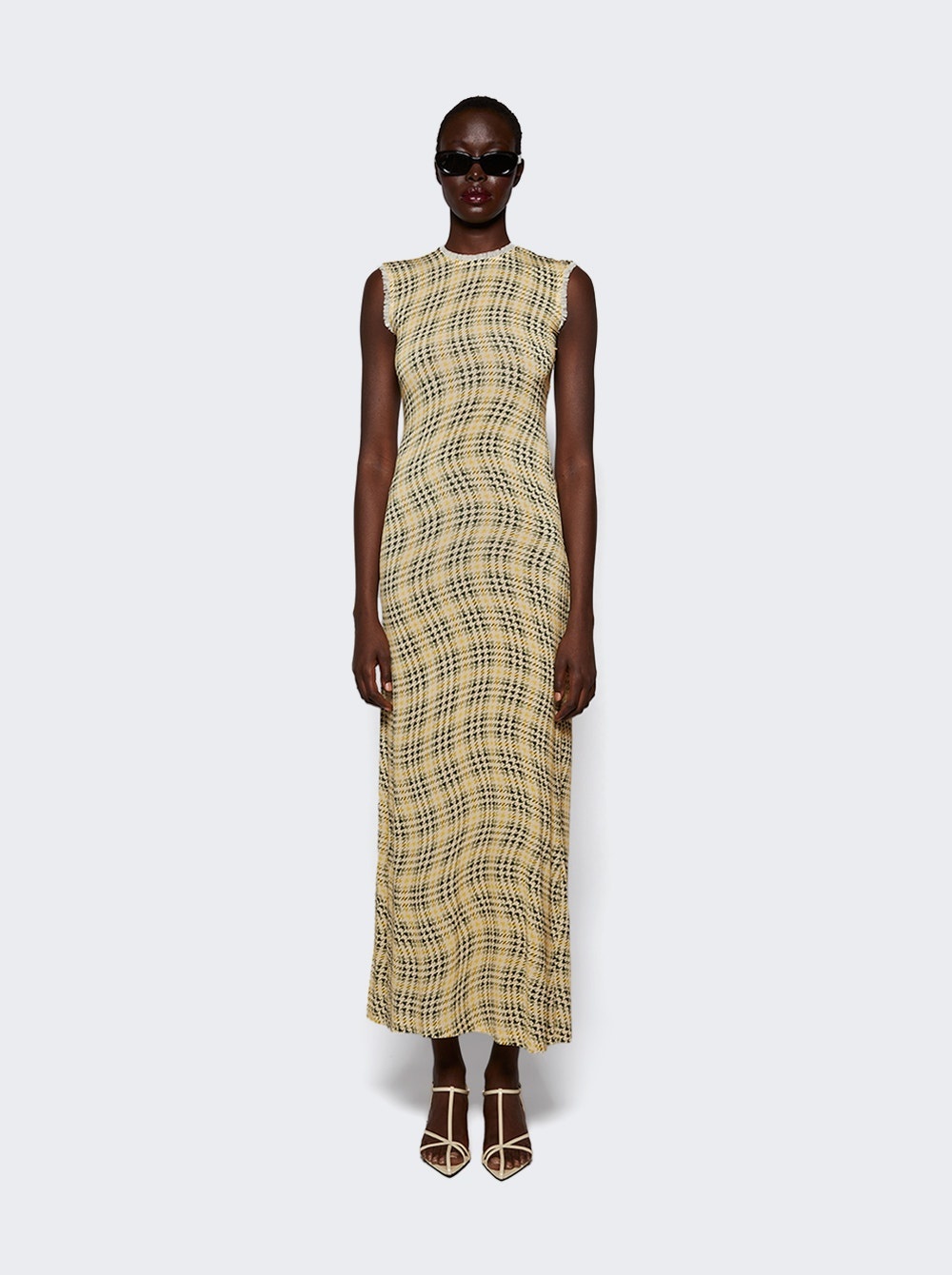 Plaid Maxi Dress Tartan And Green - 3