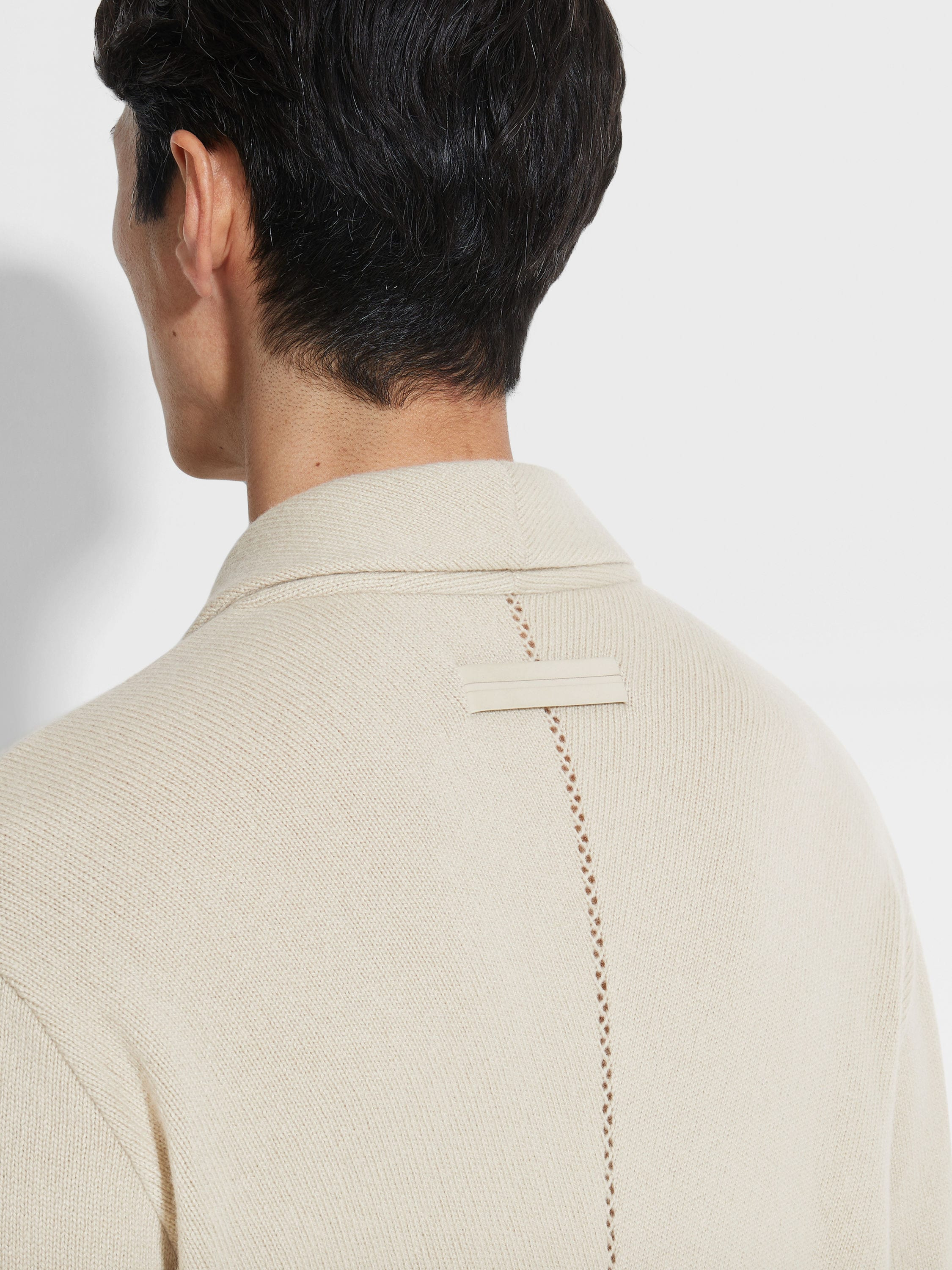 LIGHT BEIGE OASI CASHMERE SHIRT - 2
