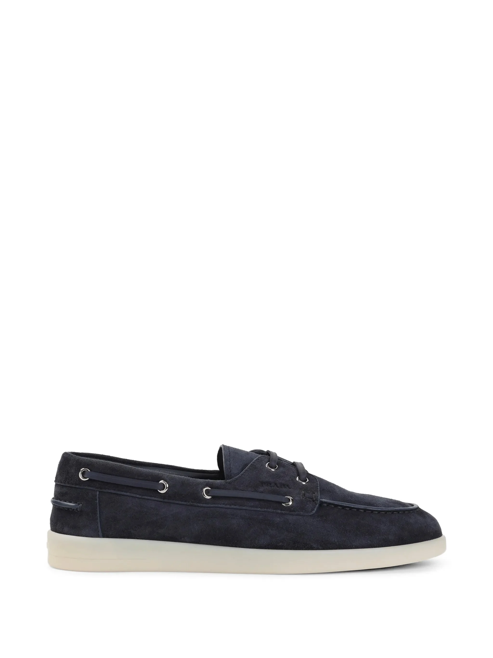 Prada Eyelet Suede Boats - 1