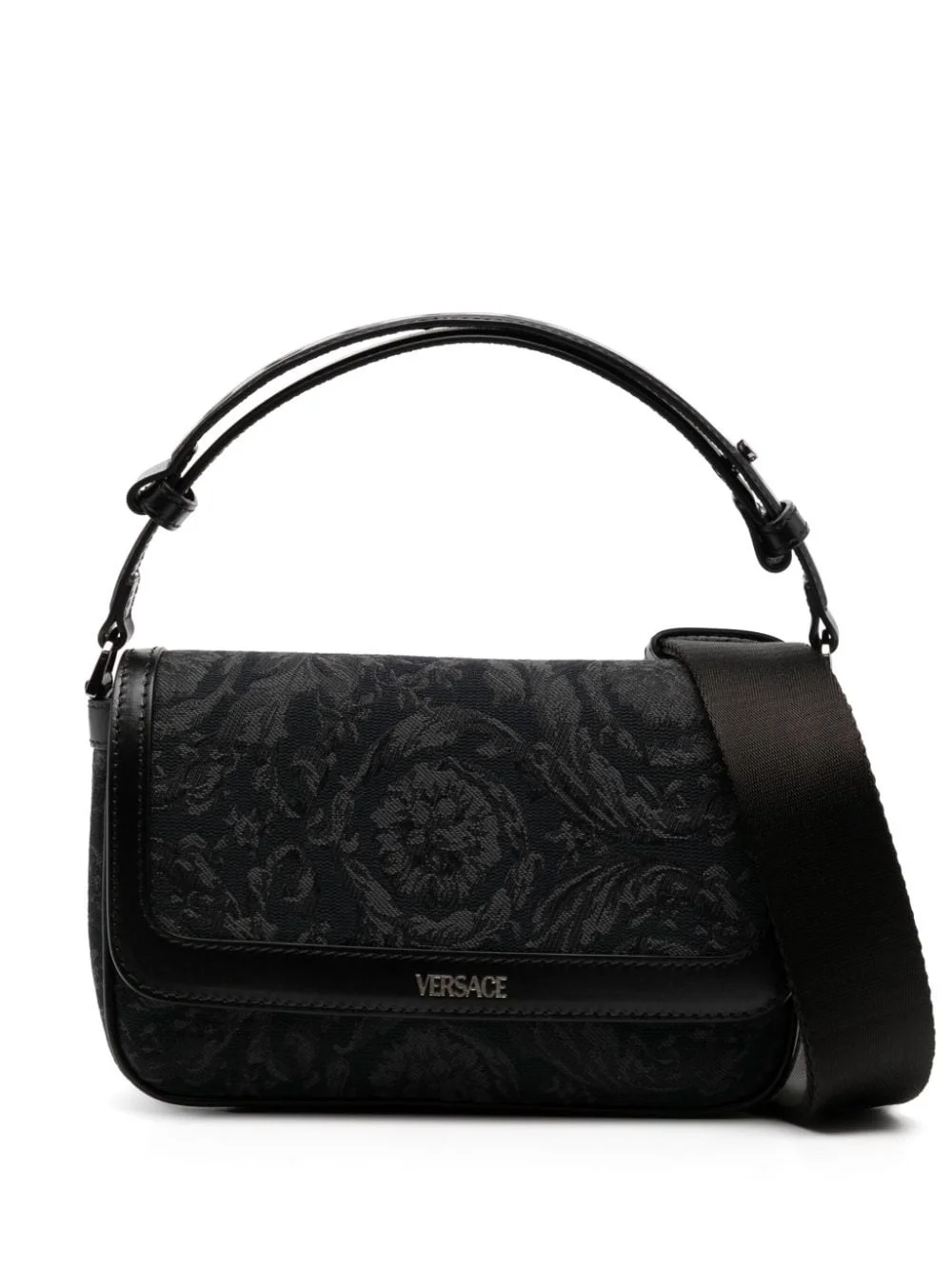 Barocco jacquard crossbody bag - 1